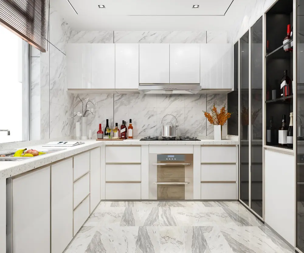 Modern kitchen renovation by Metro Kitchen & Tiles featuring custom kitchen cabinets, island bench and contemporary finishes in Melbourne.